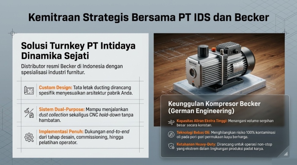 Becker central vacuum woodworking