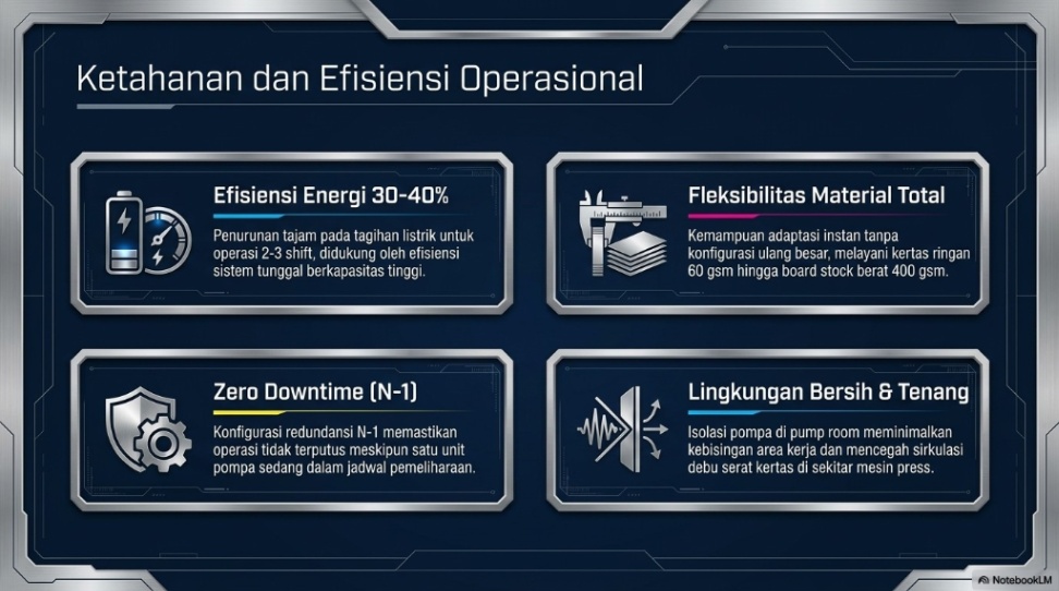 keunggulan spesifik central vacuum system industri printing