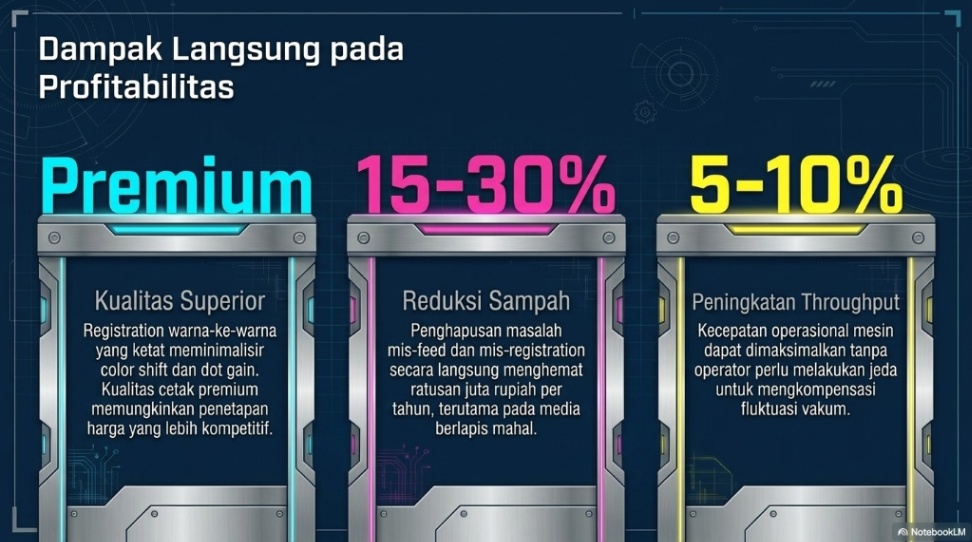 keunggulan central vacuum system industri printing