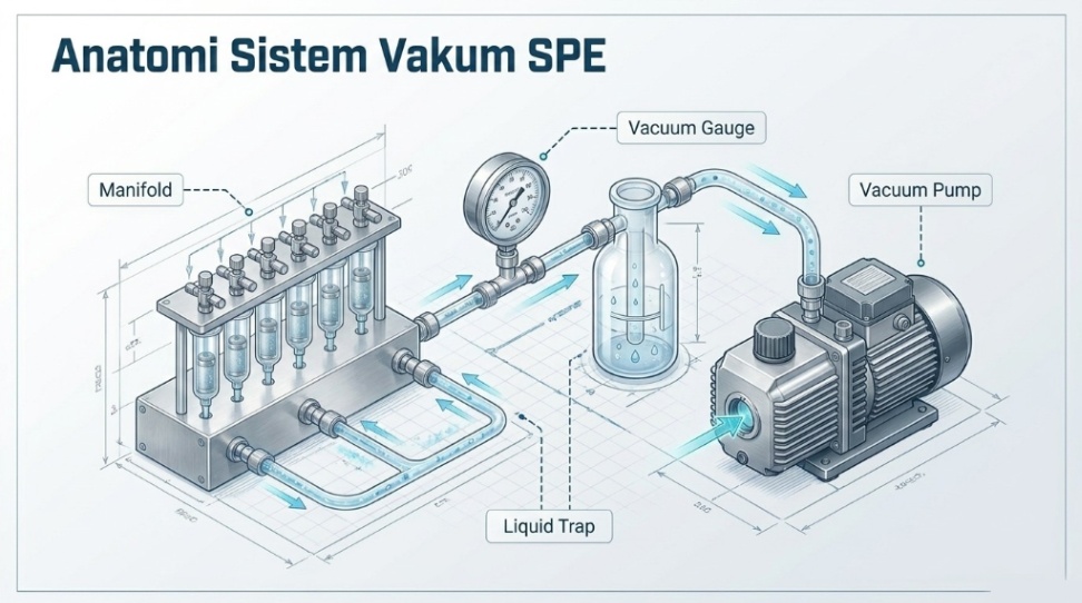 komponen sistem vakum SPE