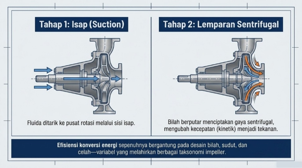 impeller - cara kerja