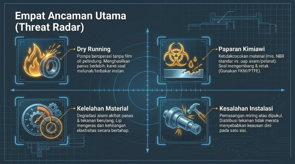 oil seal - penyebab kerusakan