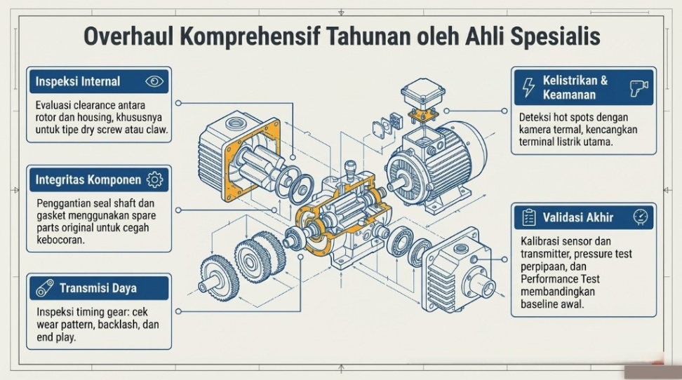 maintenance central vacuum tahunan